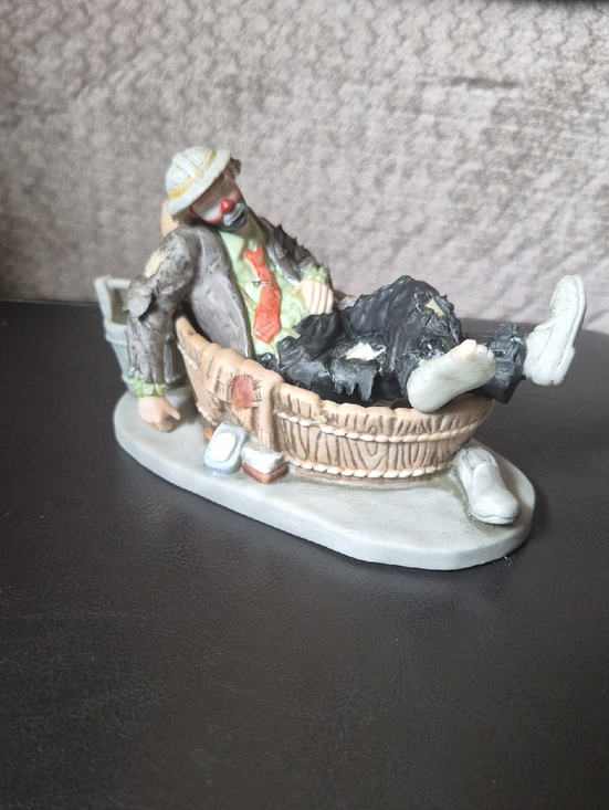 Flambro Other - Emmett Kelly Jr. Weary Willy "Saturday Night" Porcelain Figurine
